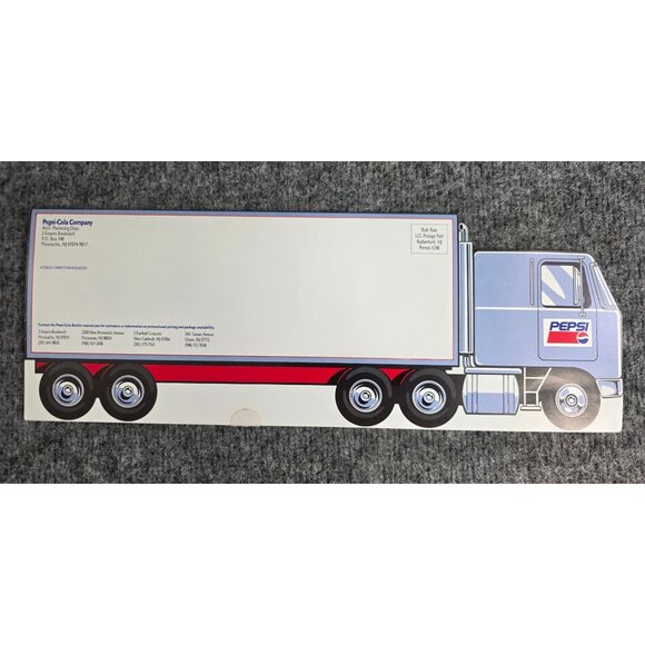 Pepsi Truck-Shaped Advertising Brochure with Beverage Lineup Display - Picture 5 of 9